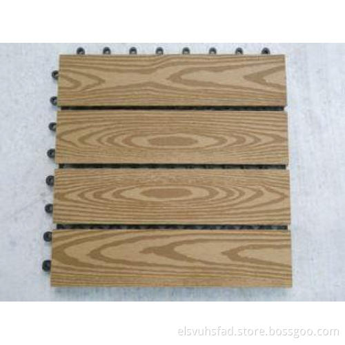 OEM Commercial Solid Outdoor Wood Plastic Composite Floorin
